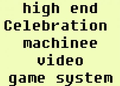 Brithday Celebration video game system