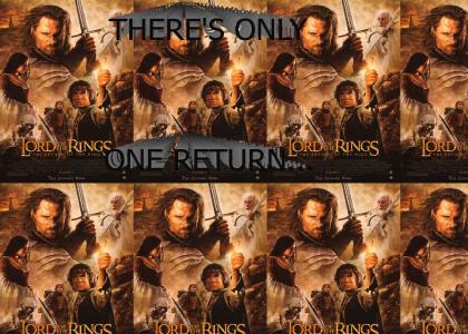 There's only one return... (star wars>LOTR)