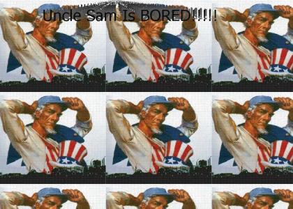 Uncle Sam is bored of the USA