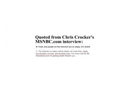 Chris Crocker: Hypocrite