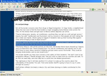 Texas Police Invade Mexico