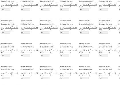 Math takes no for an answer