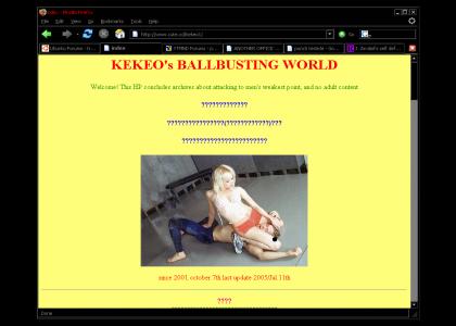 Kekeo's ballbusting world
