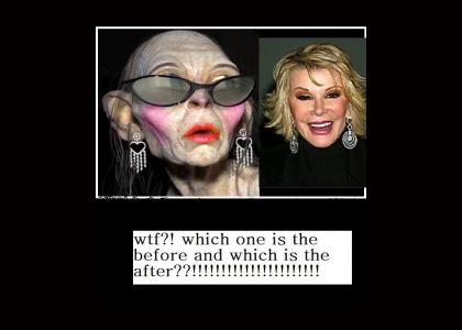 wtf joan rivers has another face lift...........