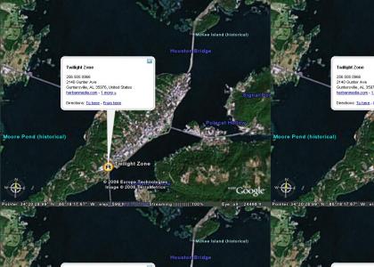 Google Earth found the Twilight Zone... look out, Alabama!