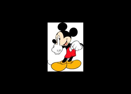 Mickey Mouse Flips You Off