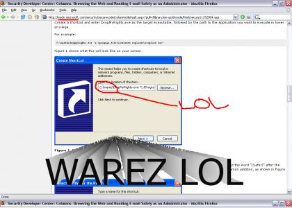 Microsoft Uses Warez lol