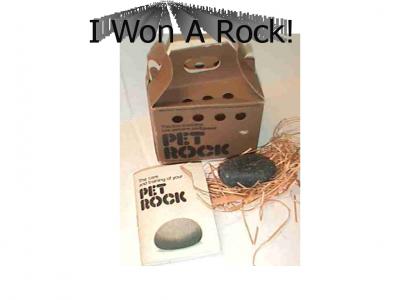 I Won A Rock!