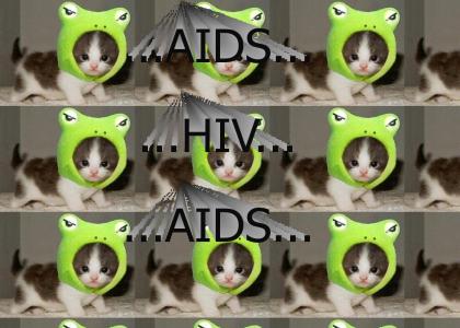 The cat-frog has aids. Seriously!
