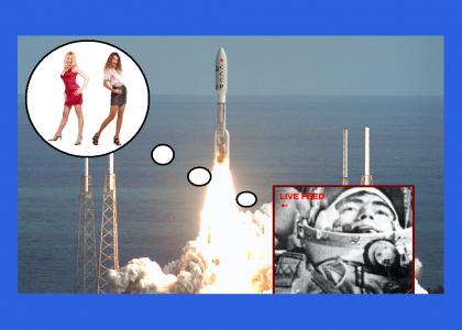 Cosmonaut was in it for the women