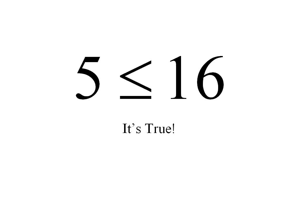 fiveislessthanorequaltosixteen