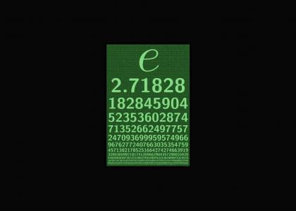 e = 2.718281828459045...