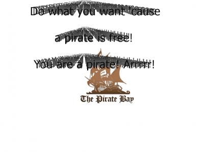 You are a pirate! Arrrrr!