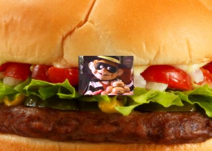 Hamburger man hates soy protein