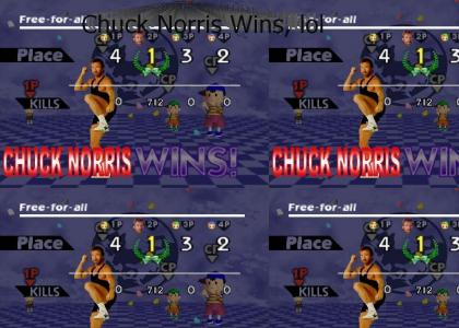 Chuck Norris Pwns at Super Smash Bros.