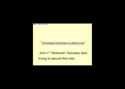 John F "Nintendo" Kennedy assasination: THA TRUE STORY