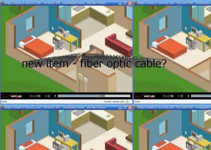 Verizon Fiber Optics Demonstration = The Sims?