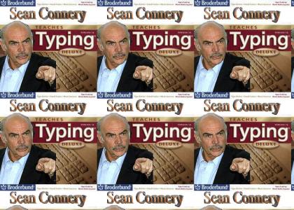 Sean Connery teaches typing!