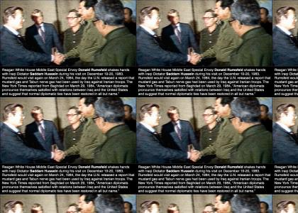 Rumsfeld and Saddam - Best of Friends