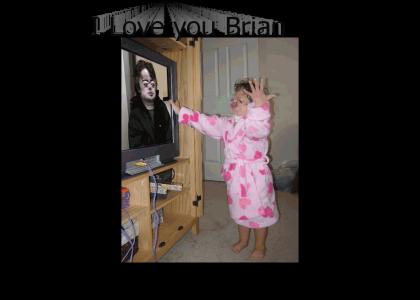 Brian Peppers's Fan sees him in TV