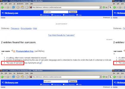 Dictionary.com Defines Sarcasm