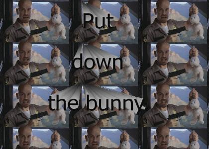 Put the bunny down.