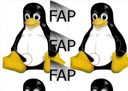 Linux Penguin is a w*nker