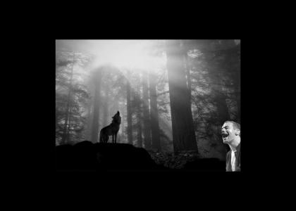 Chris Martin Communicates with a Wolf