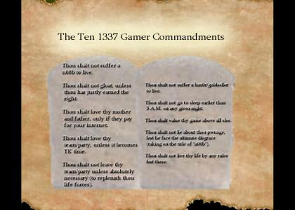 Ten Commandments of 1337