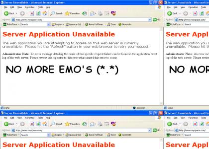 No More Myspace! Less Emo;s (*.*)