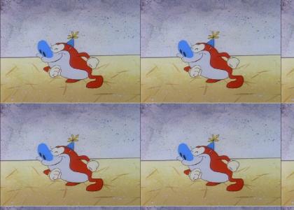 Can't break Stimpy's stride