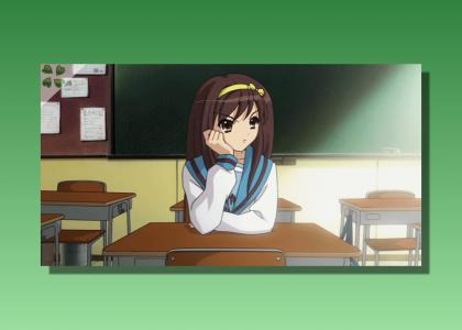 4chanTMND: haruhi doesn't change facial expressions (or how i learned to stop worrying and love the blueball machines cloud