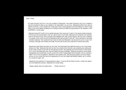Letter from Pooter LazyTown (refresh)