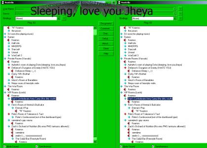 Sleeping, love you Jheya