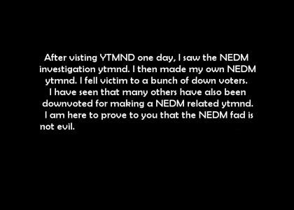 NEDM is not evil!  (according to CATS)