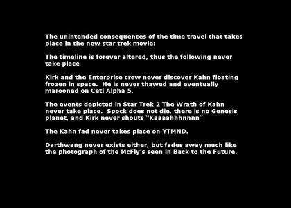 The unintended consequences of time travel