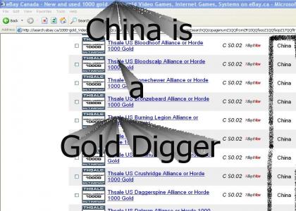 China is a Gold Digger ( Chinese Farmer )
