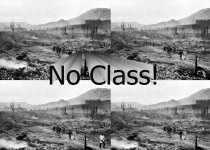You're like school in 1945 Nagasaki