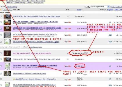 XBOX 360 RIP OFFS ON EBAY YET AGAIN! (UPDATED)