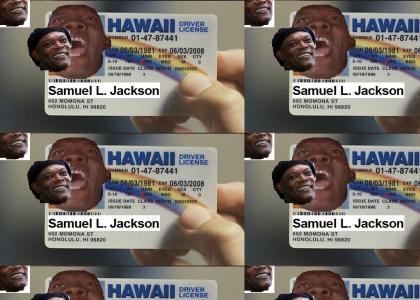 Samuel L Jackson's license