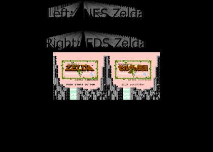 NES Zelda vs. Famicom (Japanese) Zelda