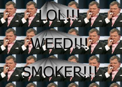 Captain Kirk Smokes Weed!