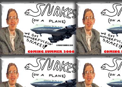 Hawking in snakes on a plane