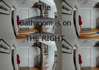 Bathroom on the right