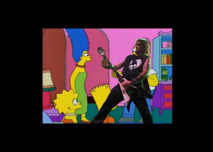Robert Flynn replaces Homer Simpson in 'Lisa On Ice'