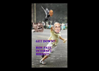 Ron Paul Internet Freedom birds strike rudy