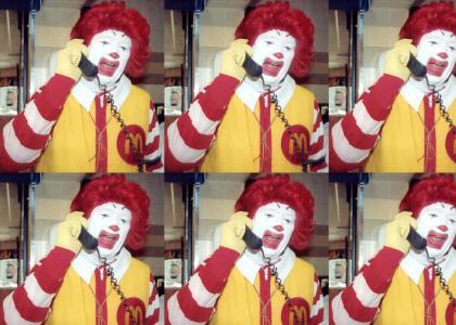 Ronald answers the phone!