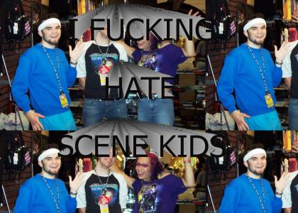 i hate scene kids.