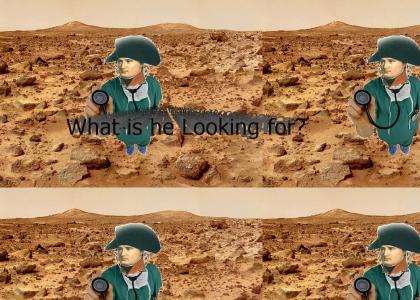 Dr. Napoleon Observes the Martian Landscape