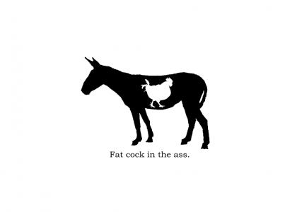 FAT COCK IN THE ASS